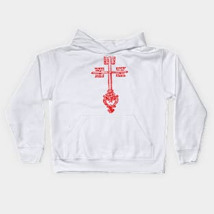 medieval key red Kids Hoodie